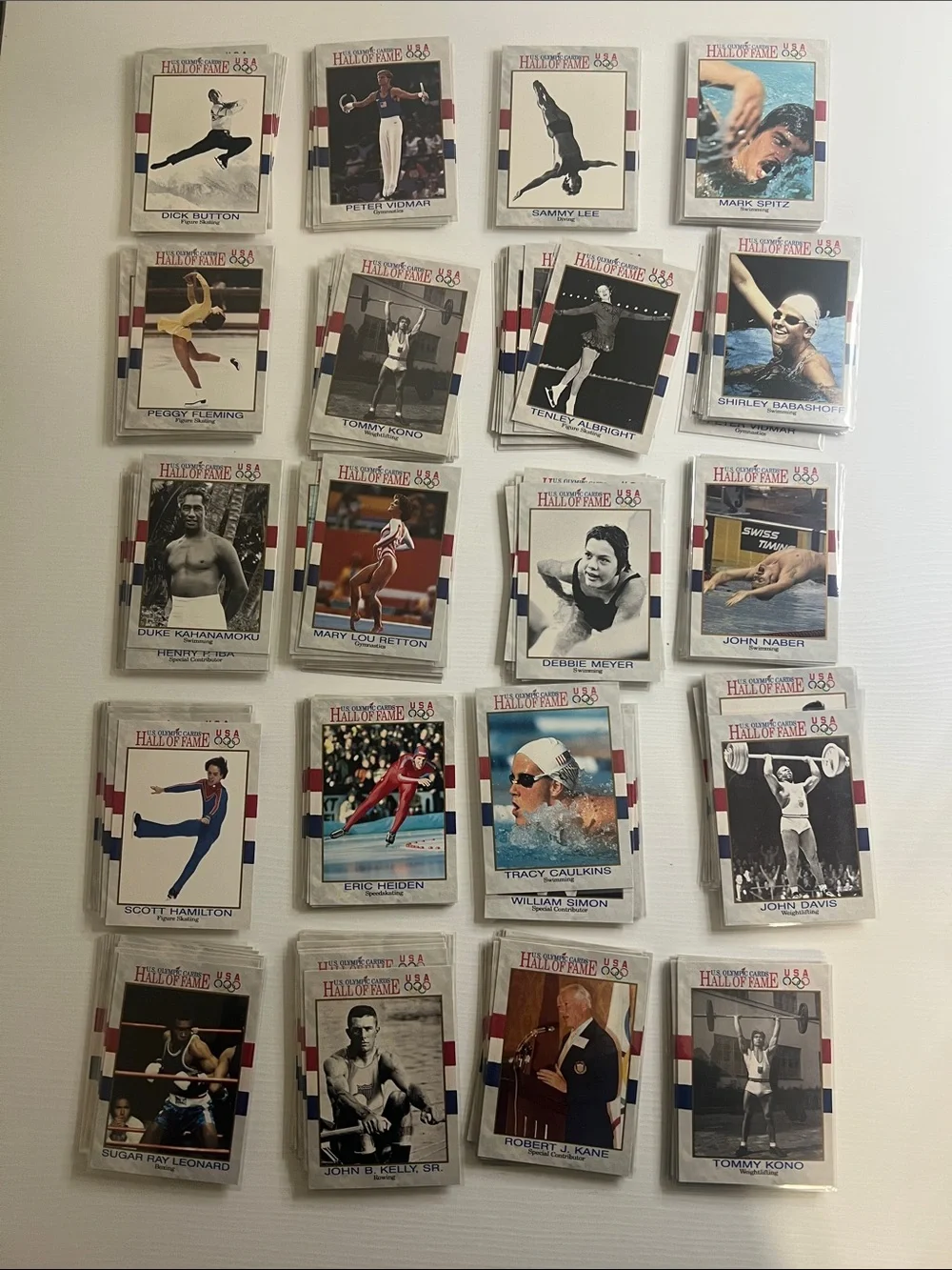 Vintage 90s US Olympics Hall of Fame Trading Cards - 20 Per Lot